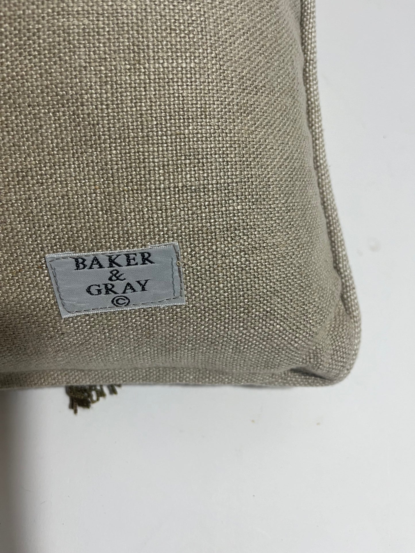 Cushion embroidered central panel