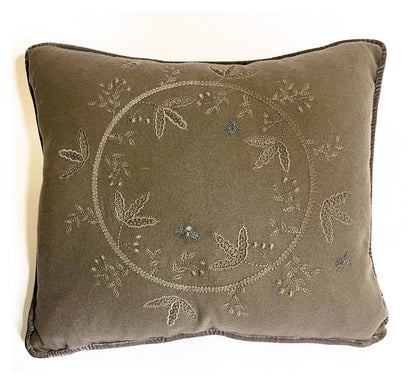 Cushion - Savannah Circle in Cashmere and Wool