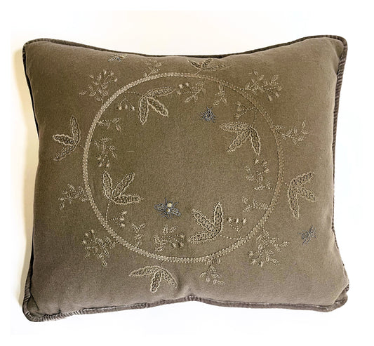 Cushion - Savannah Circle in Cashmere and Wool