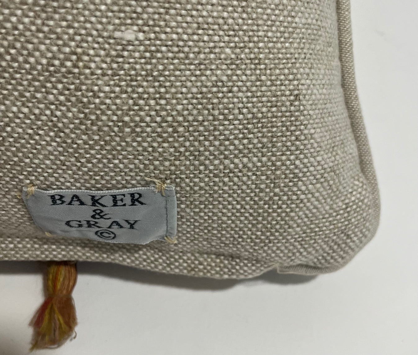 Cushion  Baker & Gray embroidered ribbon